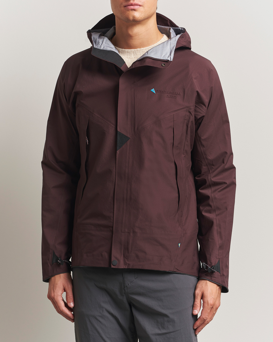 Uomini | Giacche | Klättermusen | Asynja Lightweight Waterproof Jacket Amanth Red