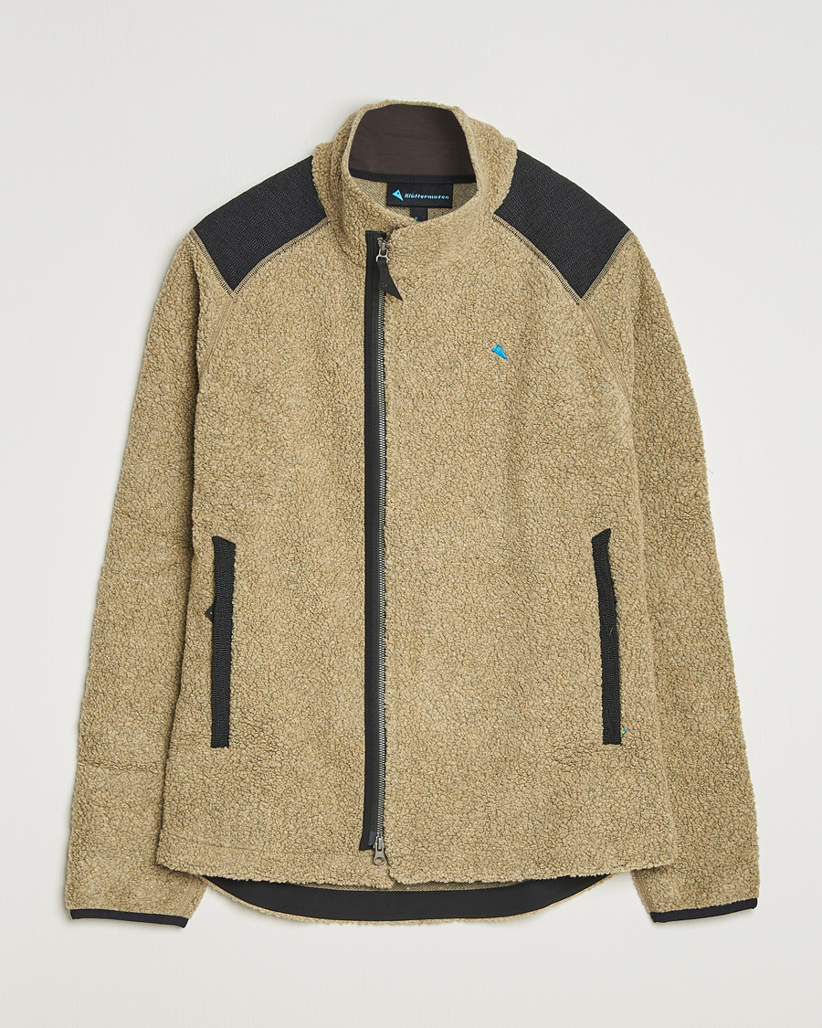 Uomini | Maglieria | Klättermusen | Skoll Wool Fleece Jacket Silver Green