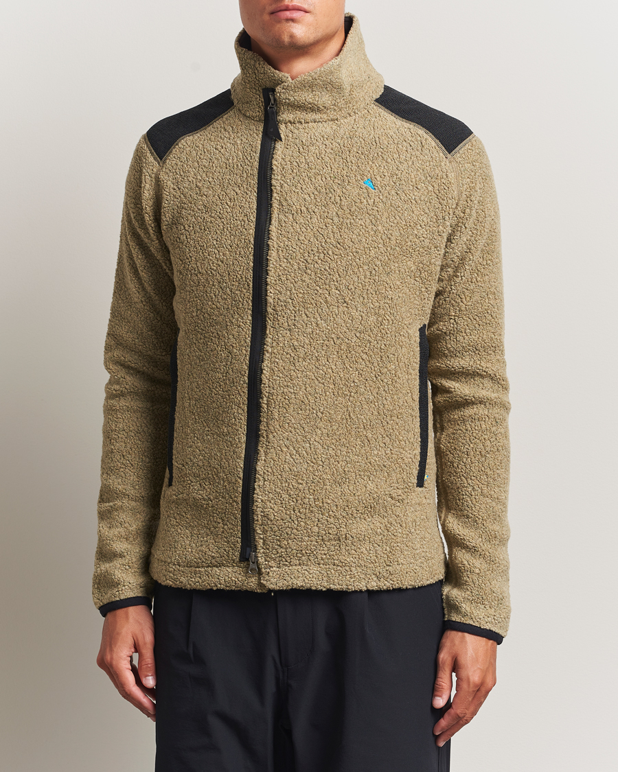 Uomini | Maglieria | Klättermusen | Skoll Wool Fleece Jacket Silver Green