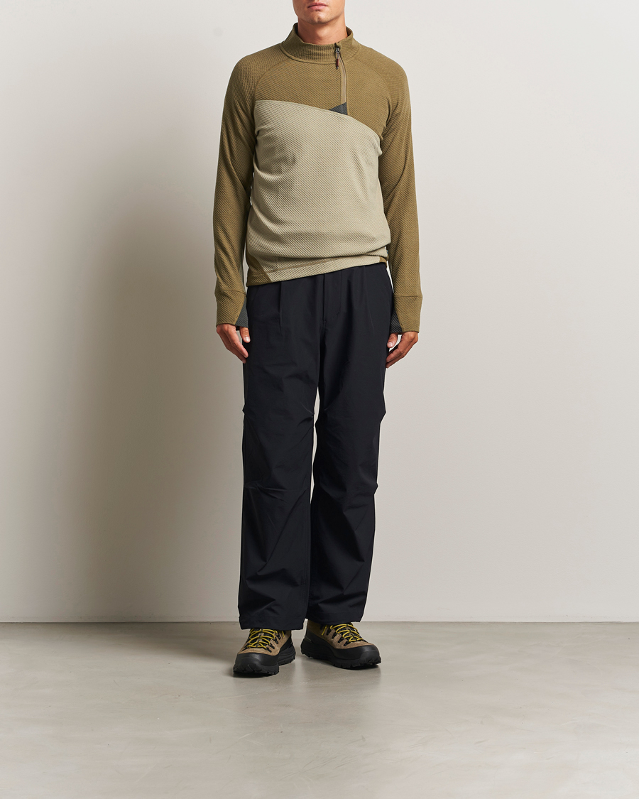Uomini | Maglieria | Klättermusen | Huge Half Zip Sweater Silver Green Olive