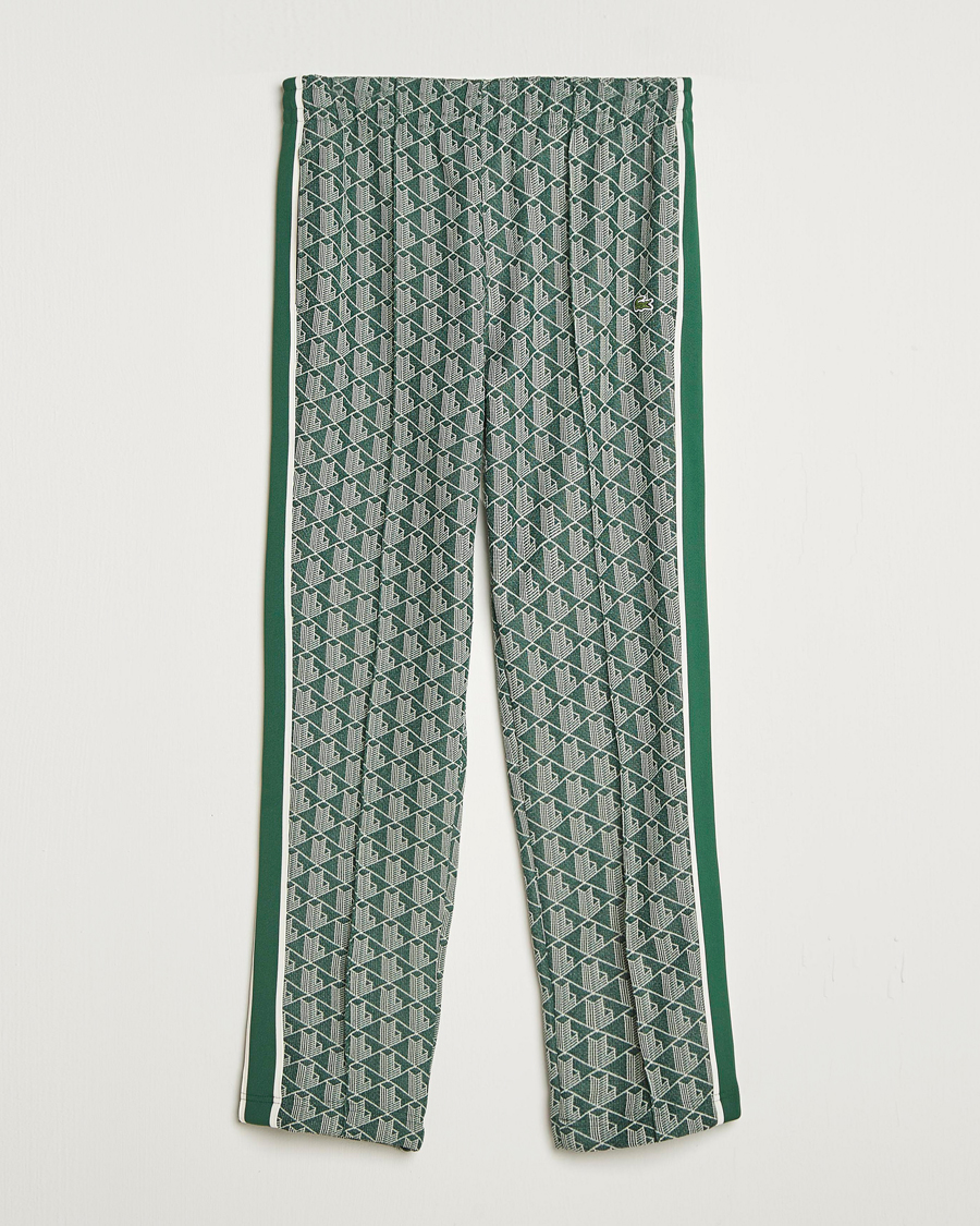 Uomini | Pantaloni | Lacoste | Monogram Track Pants Green/Sinople