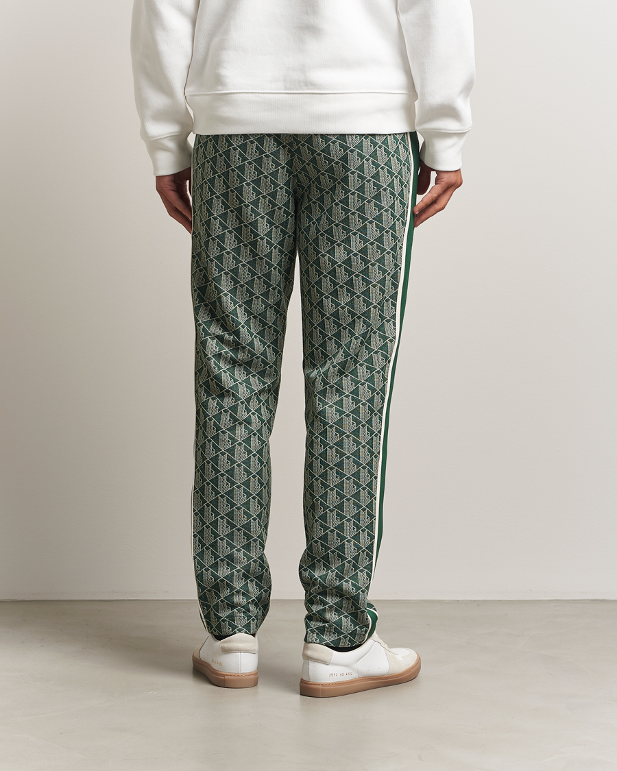 Uomini | Pantaloni | Lacoste | Monogram Track Pants Green/Sinople