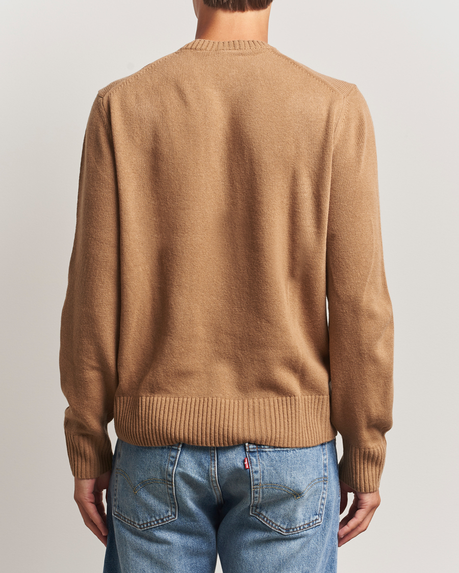Uomini | Maglieria | Lacoste | Carded Wool Crew Neck Datte Chine