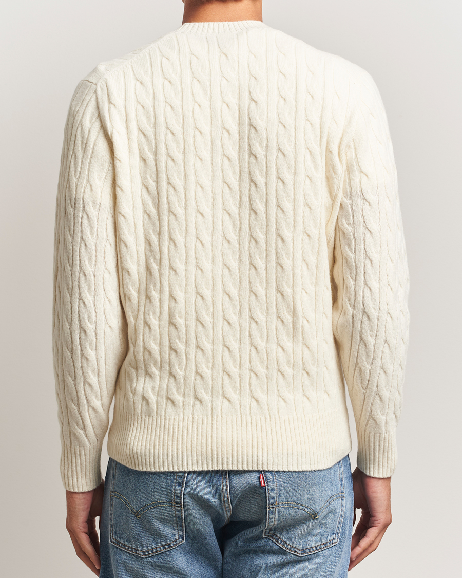 Uomini | Maglieria | Lacoste | Carded Wool Cable Crew Neck Lapland
