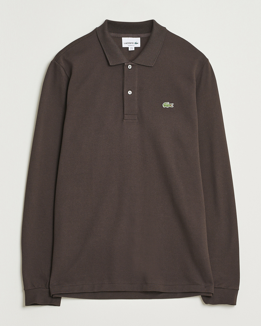 Uomini | Maglieria | Lacoste | Original Long Sleeve Polo Piké Porto Brown