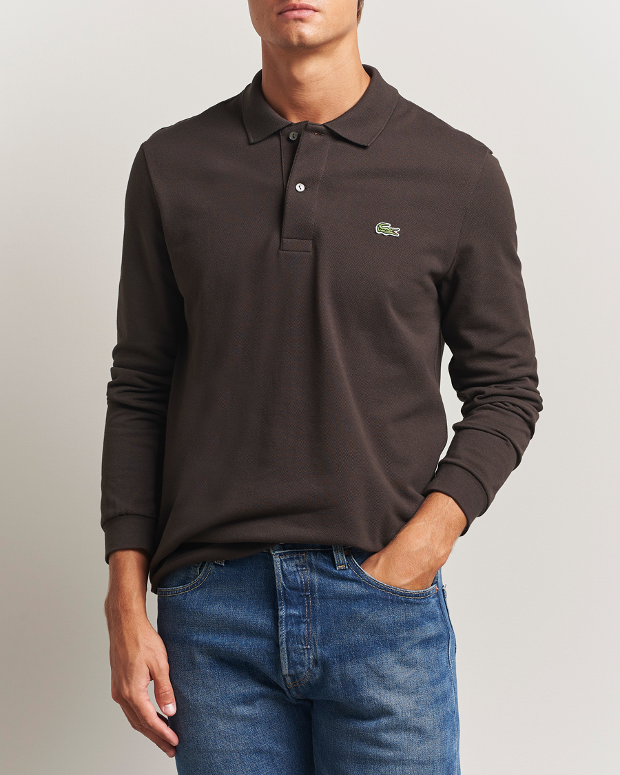 Uomini | Maglieria | Lacoste | Original Long Sleeve Polo Piké Porto Brown
