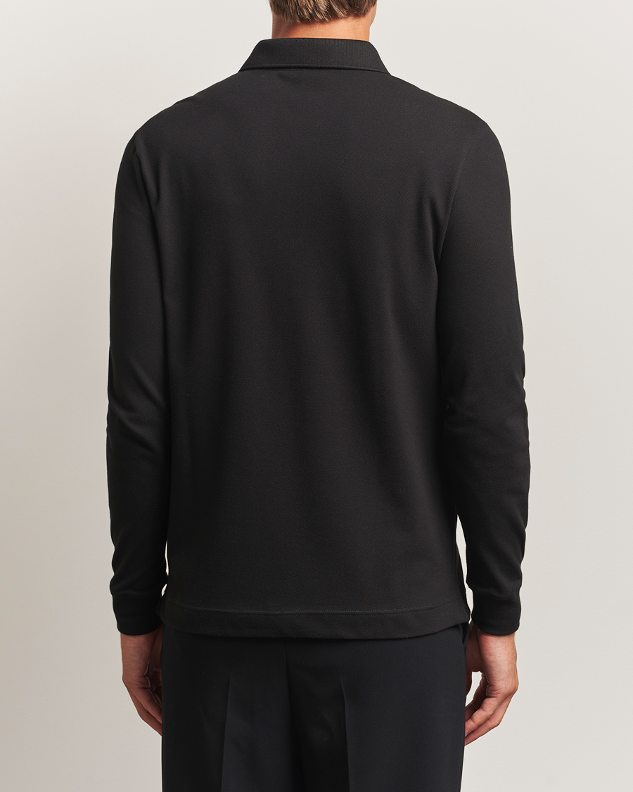Uomini | Polo | Lacoste | Paris Long Sleeve Polo Piké Black