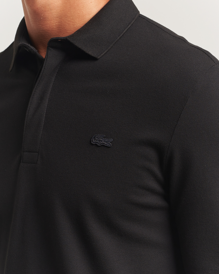 Uomini | Polo | Lacoste | Paris Long Sleeve Polo Piké Black