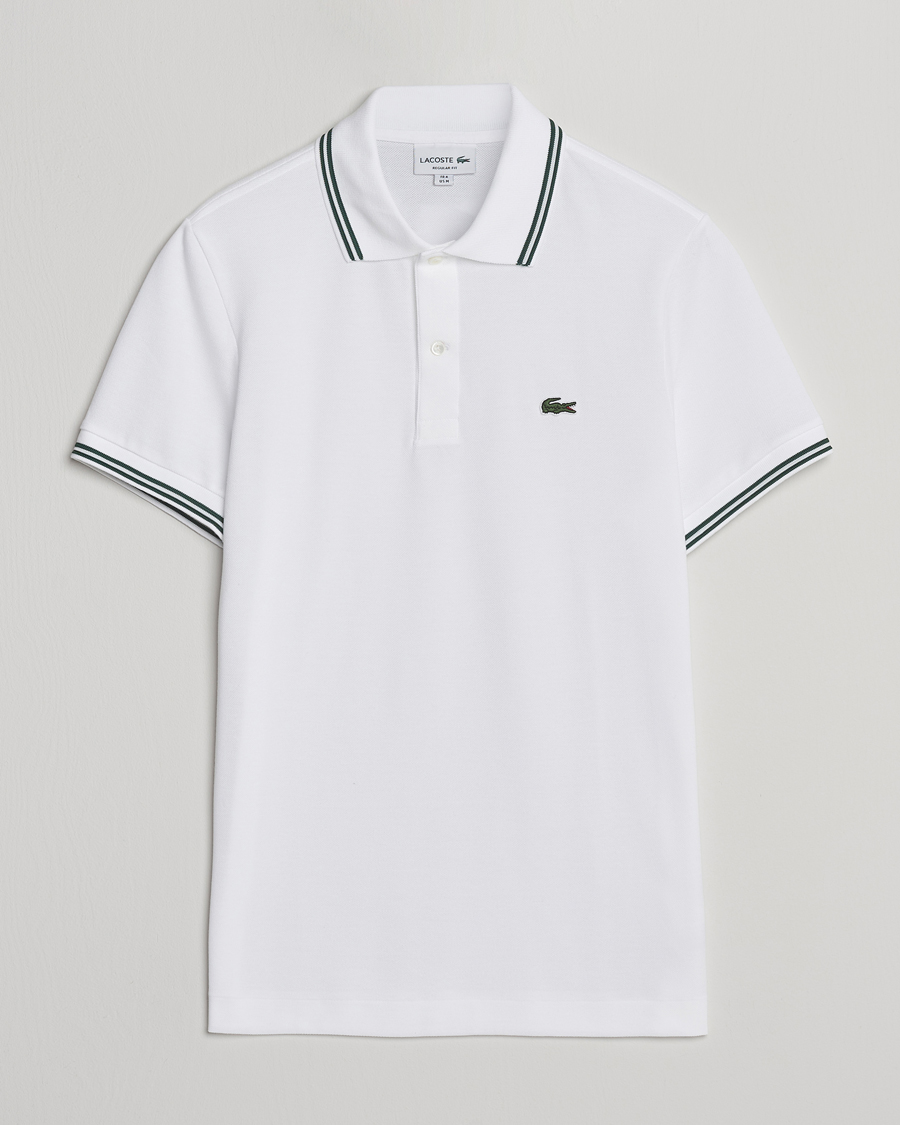 Uomini | Polo | Lacoste | Original Tipped Polo Piké White
