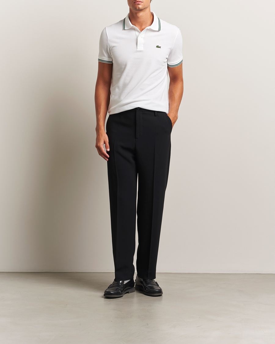 Uomini | Polo | Lacoste | Original Tipped Polo Piké White