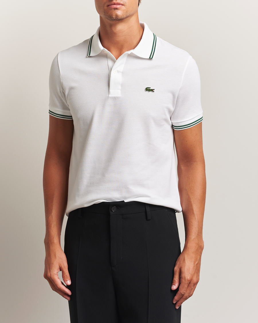 Uomini | Polo | Lacoste | Original Tipped Polo Piké White