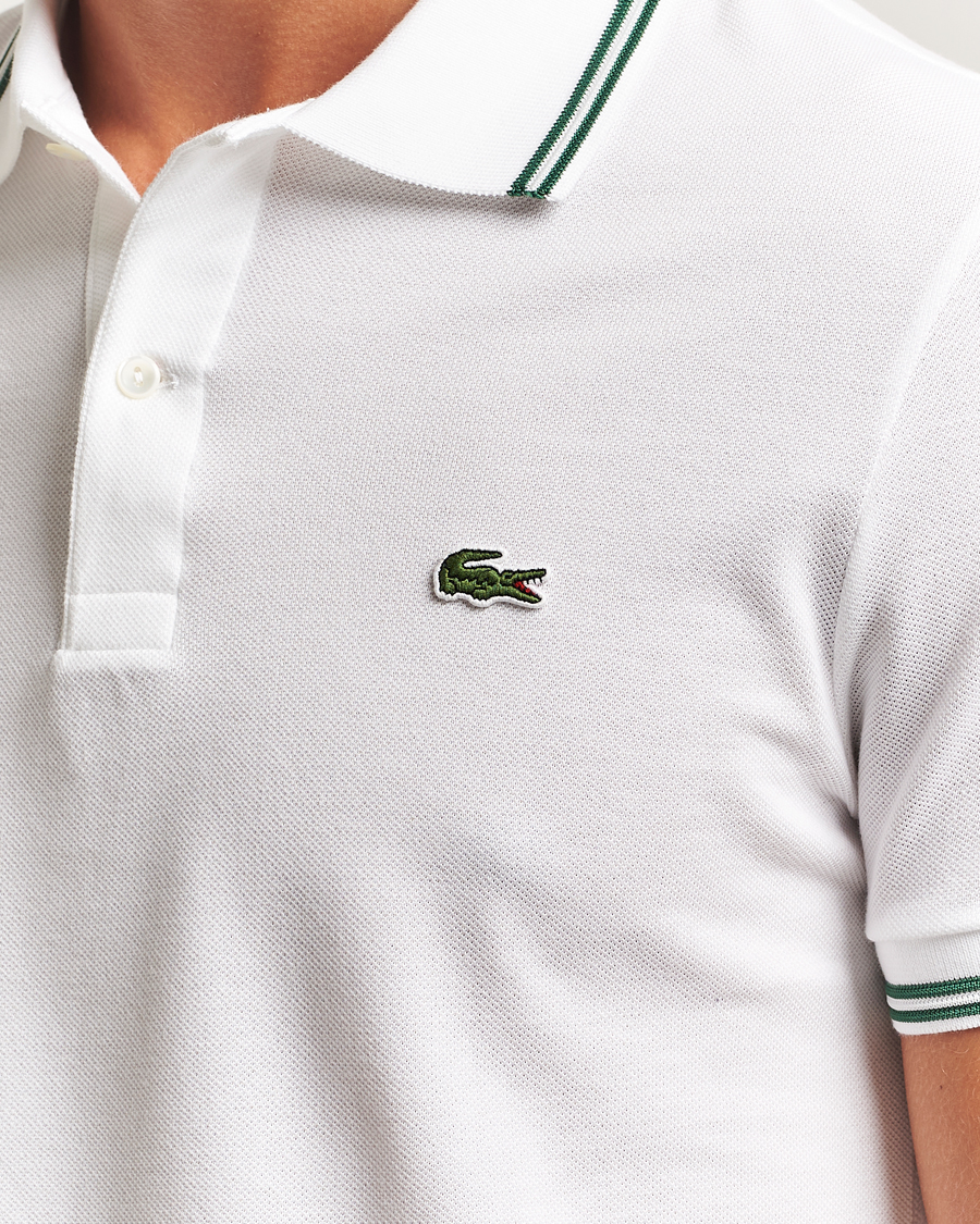 Uomini | Polo | Lacoste | Original Tipped Polo Piké White