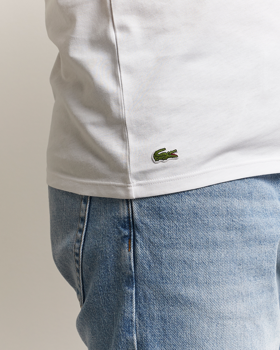 Uomini | T-shirt | Lacoste | 3-Pack Crew Neck T-Shirt White
