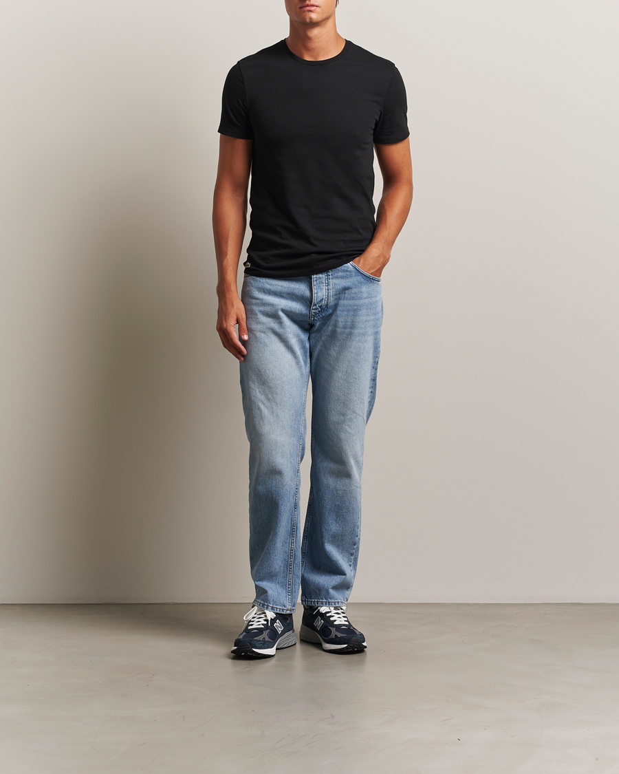 Uomini | T-shirt | Lacoste | 3-Pack Crew Neck T-Shirt Black