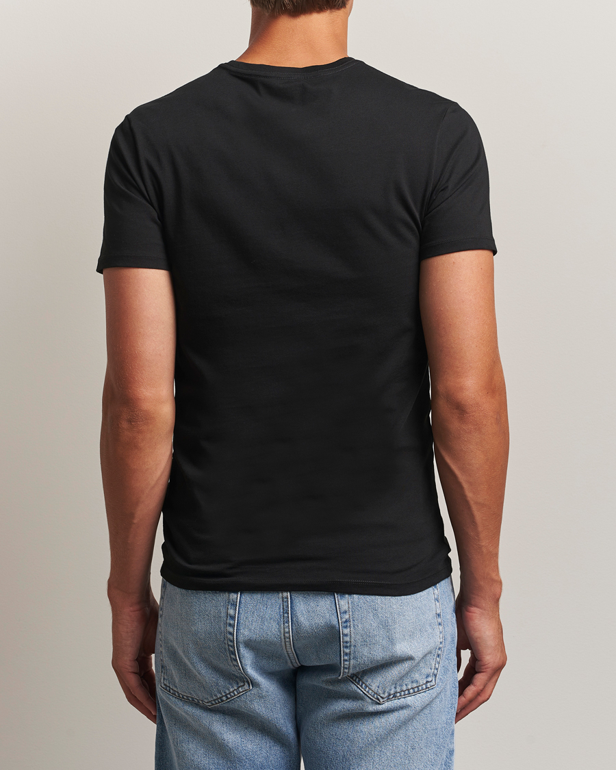 Uomini | T-shirt | Lacoste | 3-Pack Crew Neck T-Shirt Black