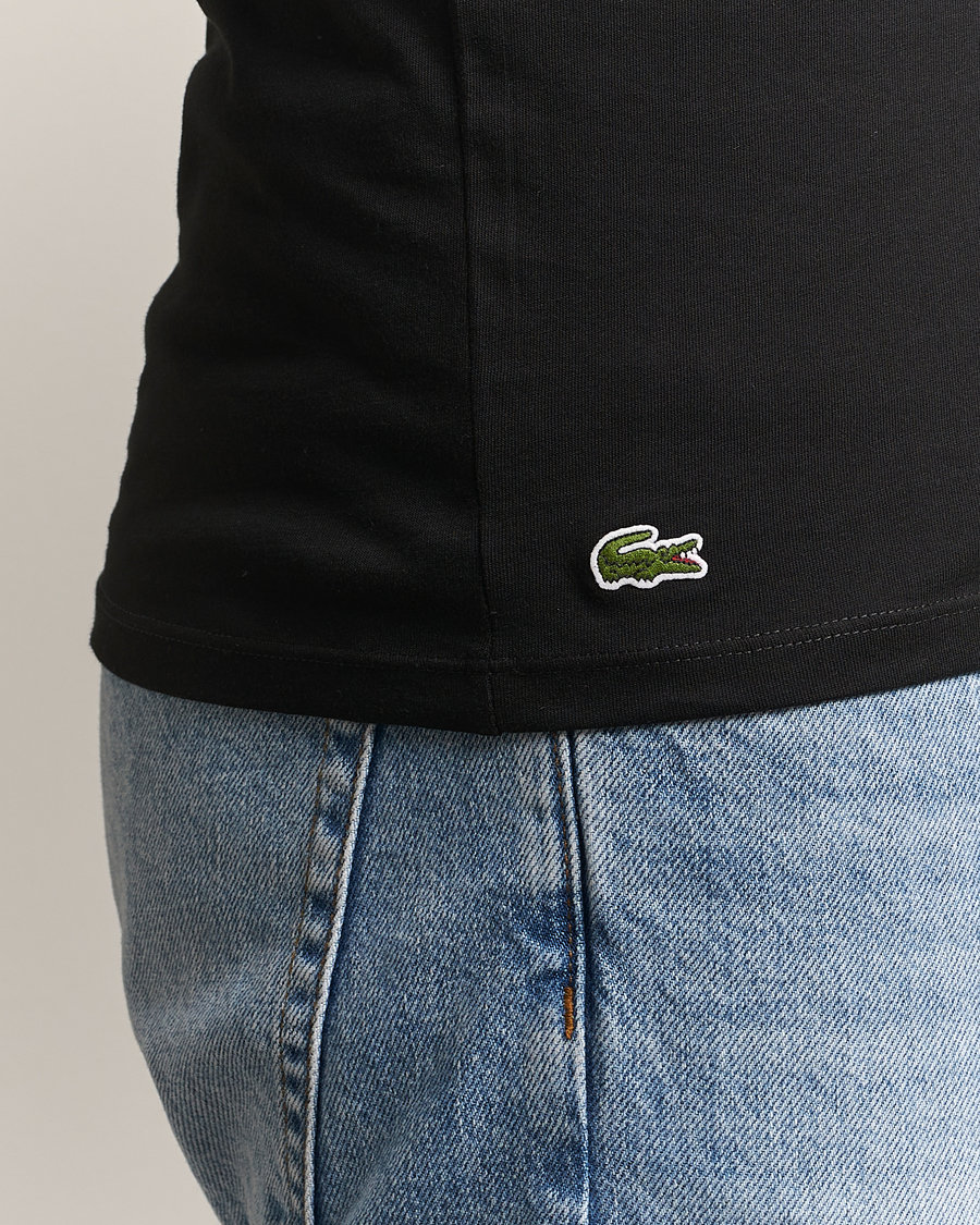 Uomini | T-shirt | Lacoste | 3-Pack Crew Neck T-Shirt Black