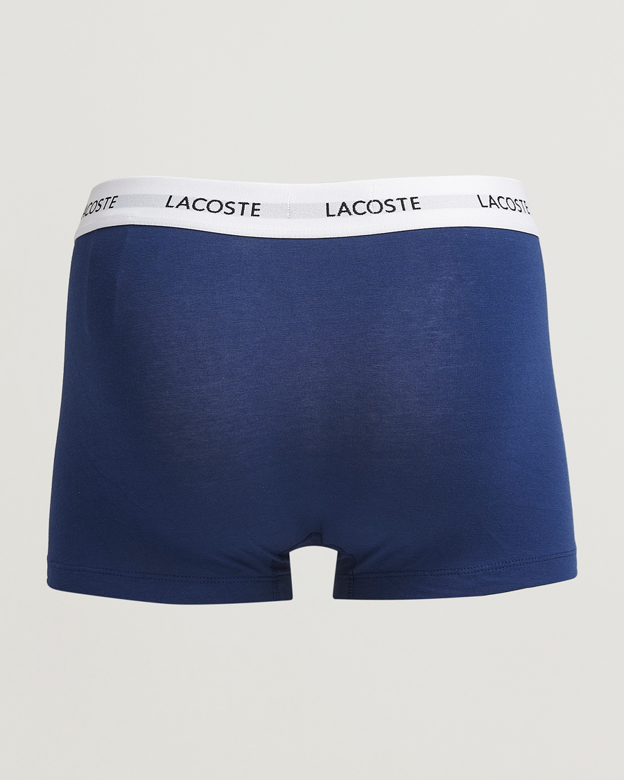 Uomini | Biancheria intima | Lacoste | 3-Pack Stretch Cotton Trunks Blue