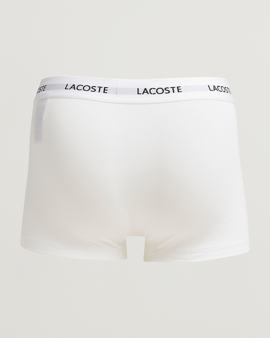Uomini | Biancheria intima | Lacoste | 3-Pack Stretch Cotton Trunks Black/White/Grey