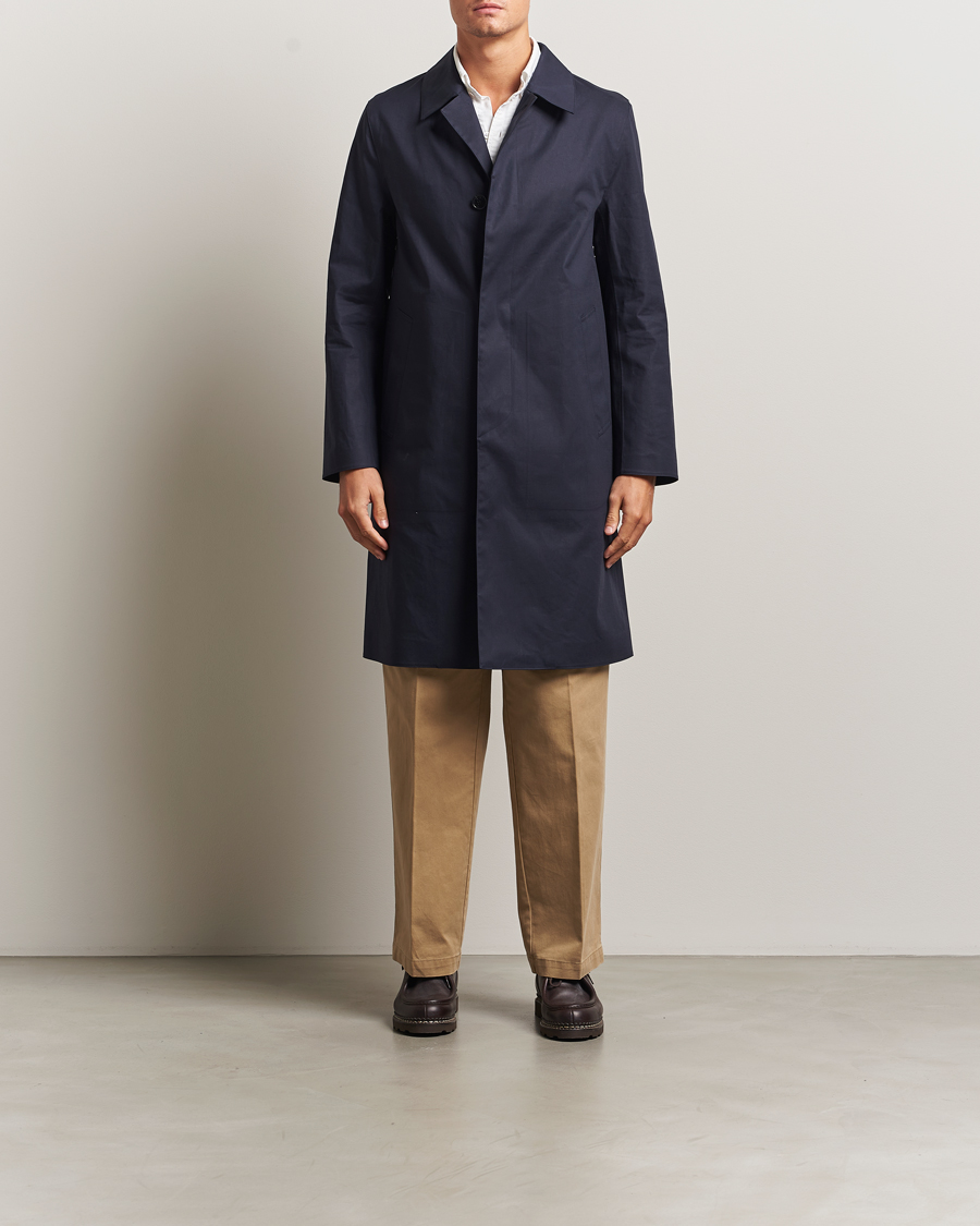 Uomini | Giacche | Mackintosh | Dunkeld Car Coat Navy