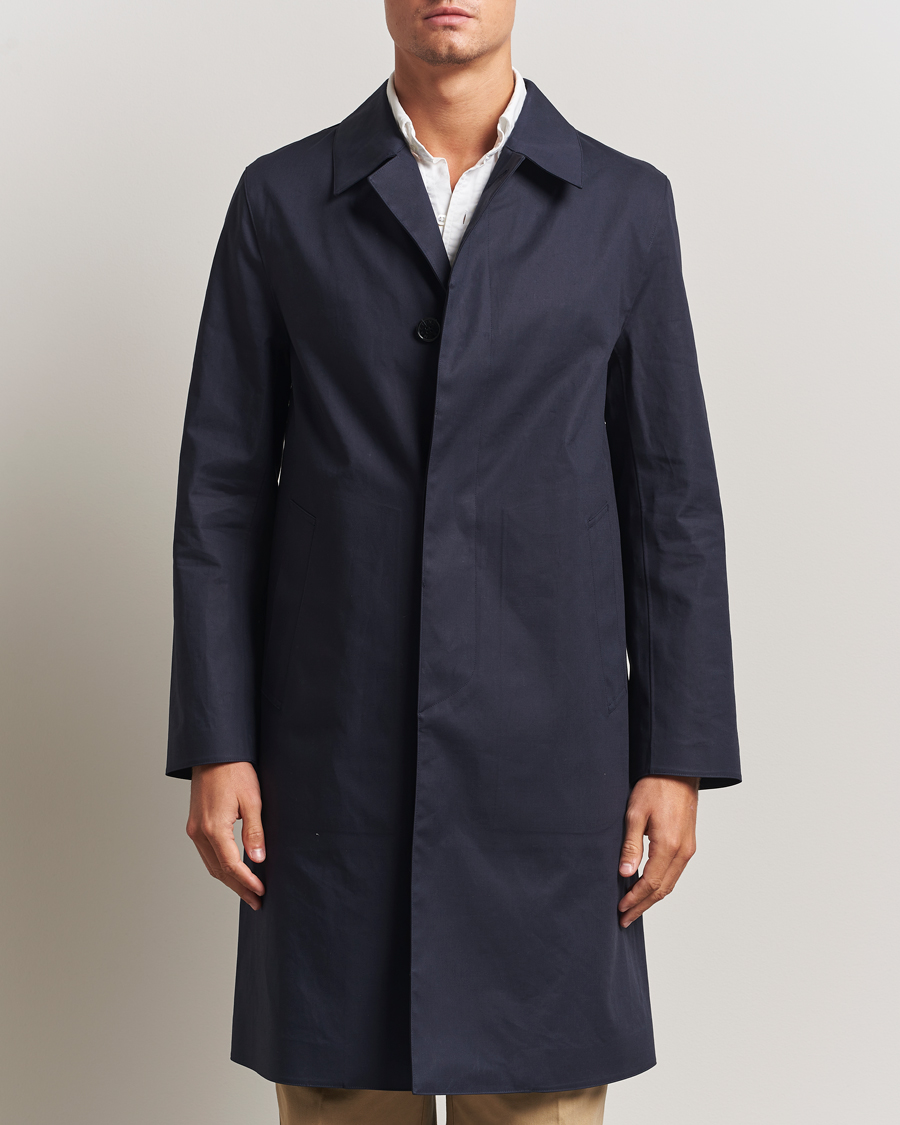 Uomini | Giacche | Mackintosh | Dunkeld Car Coat Navy