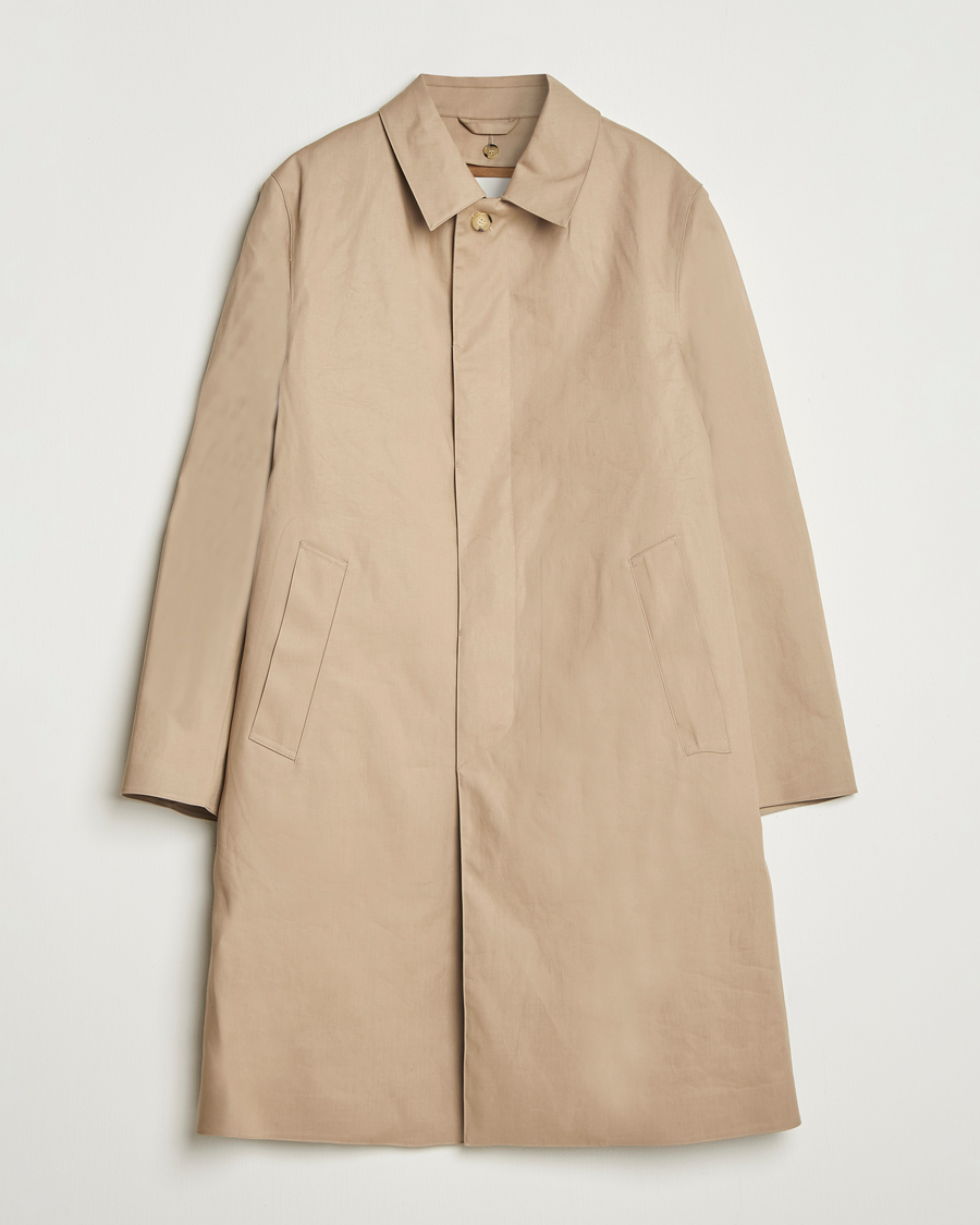 Uomini | Giacche | Mackintosh | Dunkeld Car Coat Fawn