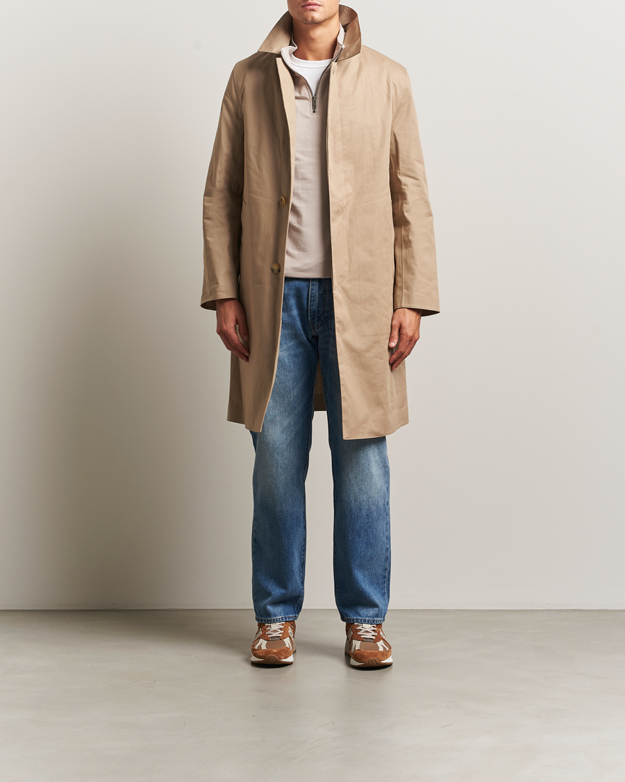 Uomini | Giacche | Mackintosh | Dunkeld Car Coat Fawn