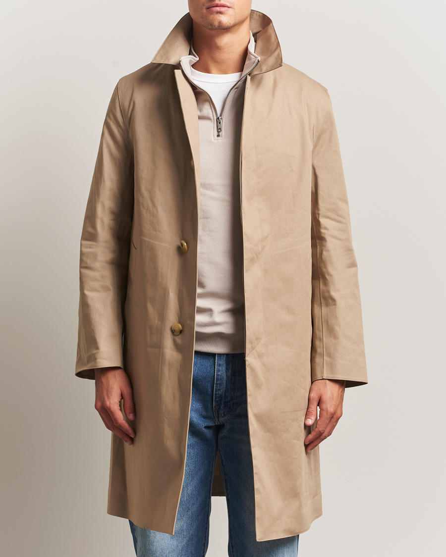 Uomini | Giacche | Mackintosh | Dunkeld Car Coat Fawn