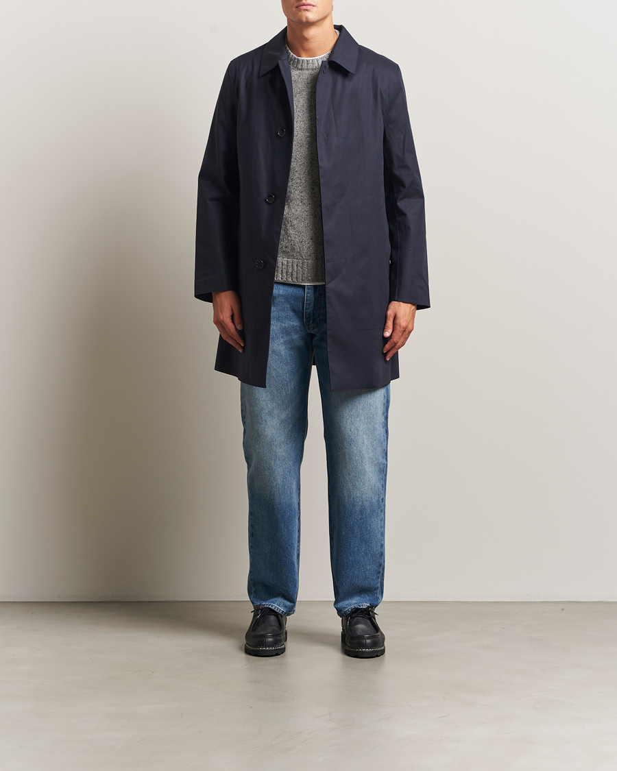 Uomini | Giacche | Mackintosh | Dunoon Car Coat Navy