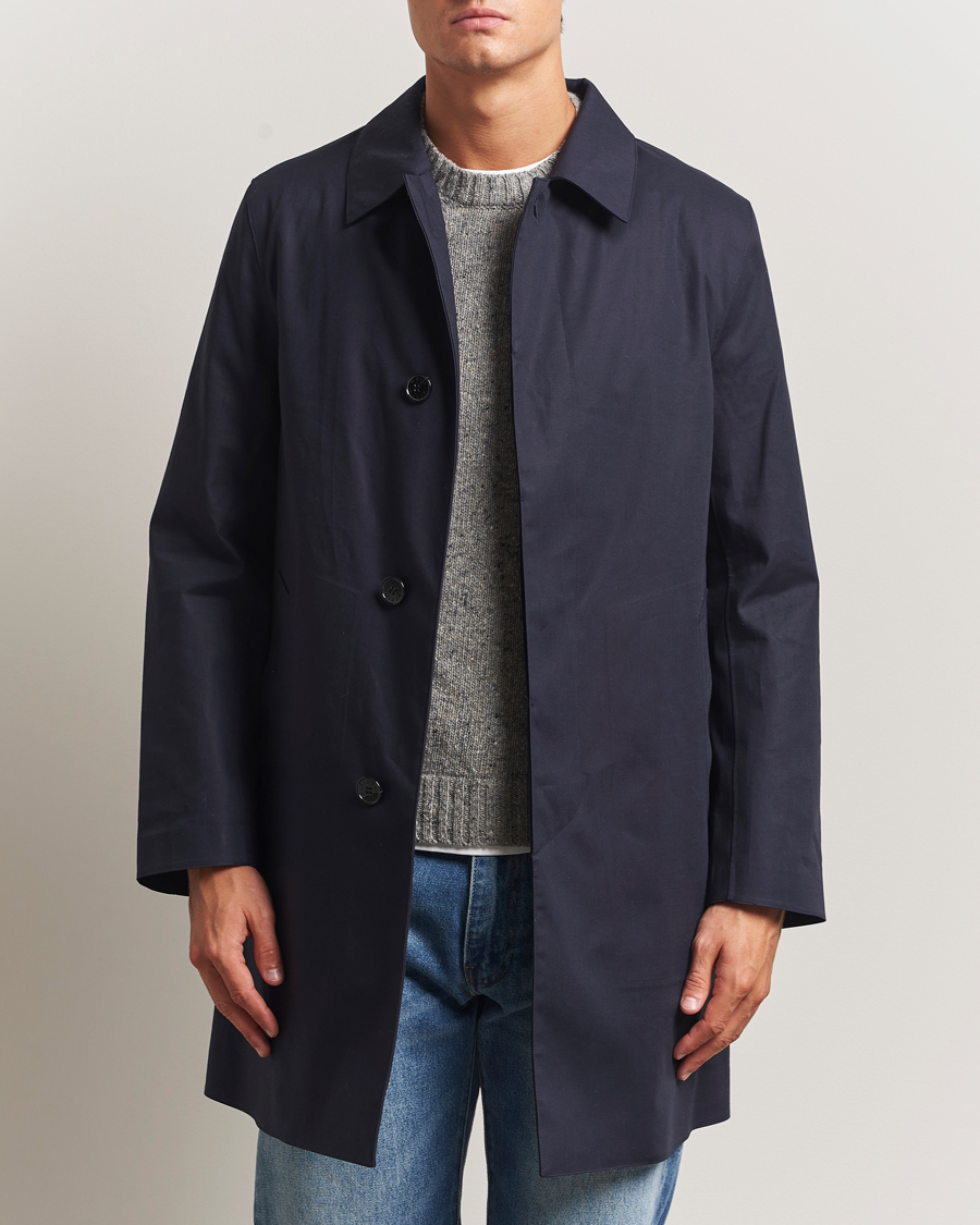 Uomini | Giacche | Mackintosh | Dunoon Car Coat Navy