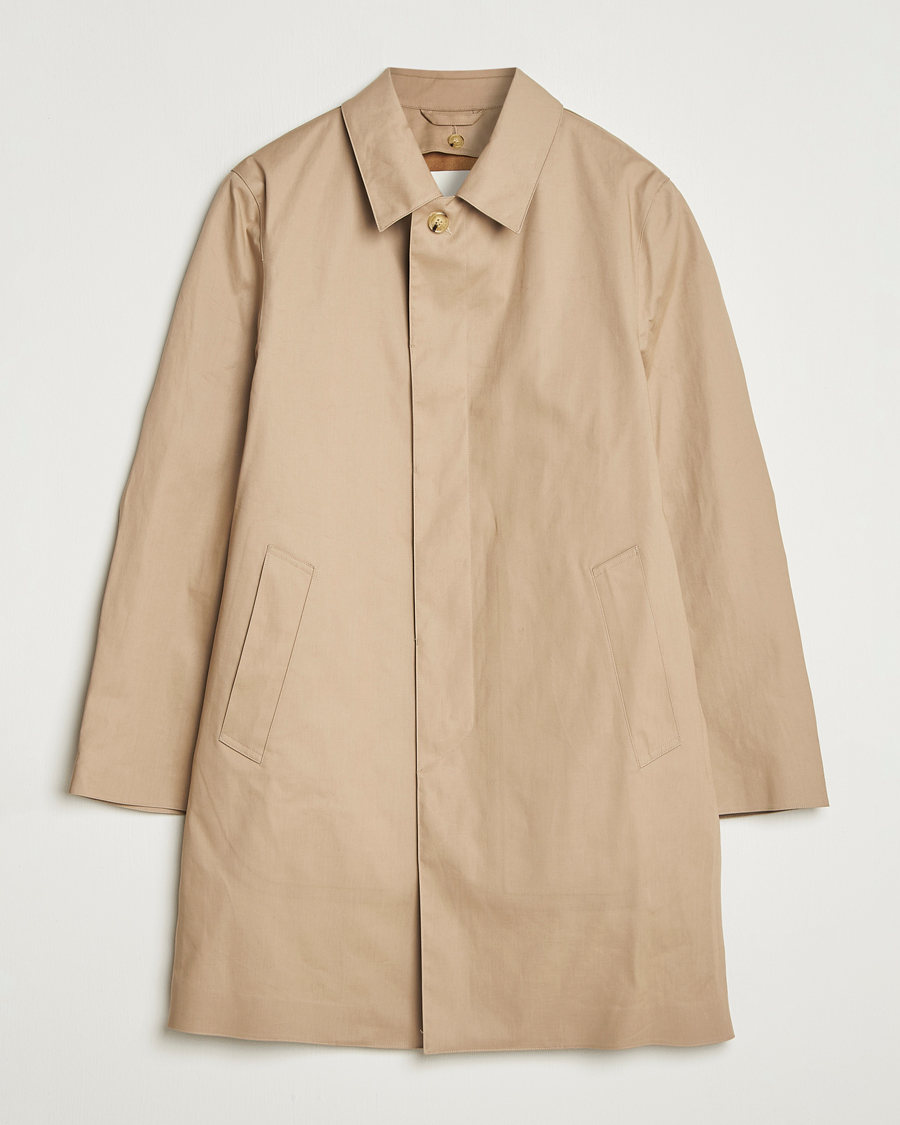 Uomini | Giacche | Mackintosh | Dunoon Car Coat Fawn