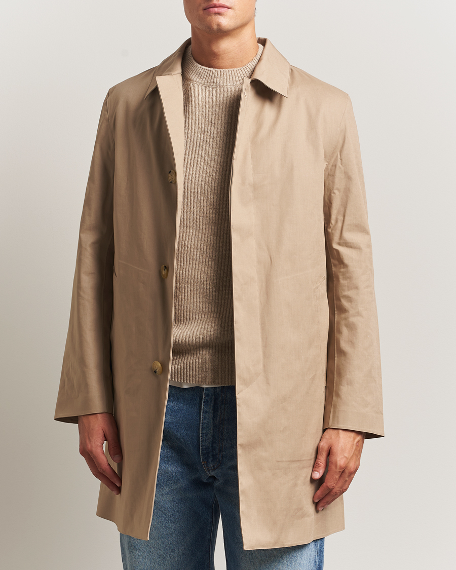 Uomini | Giacche | Mackintosh | Dunoon Car Coat Fawn
