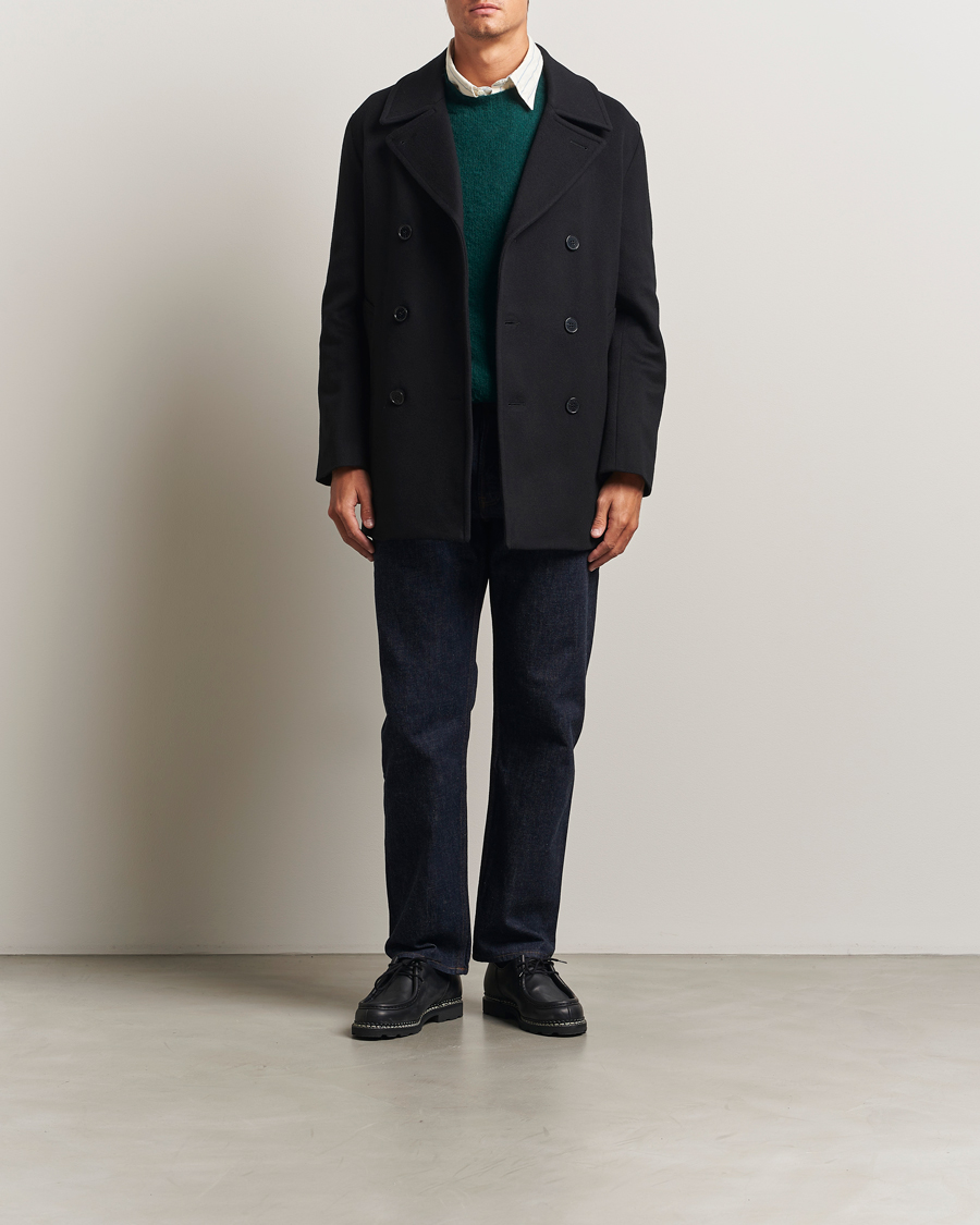 Uomini | Giacche | Mackintosh | Dalton Wool/Cashmere Peacoat Black