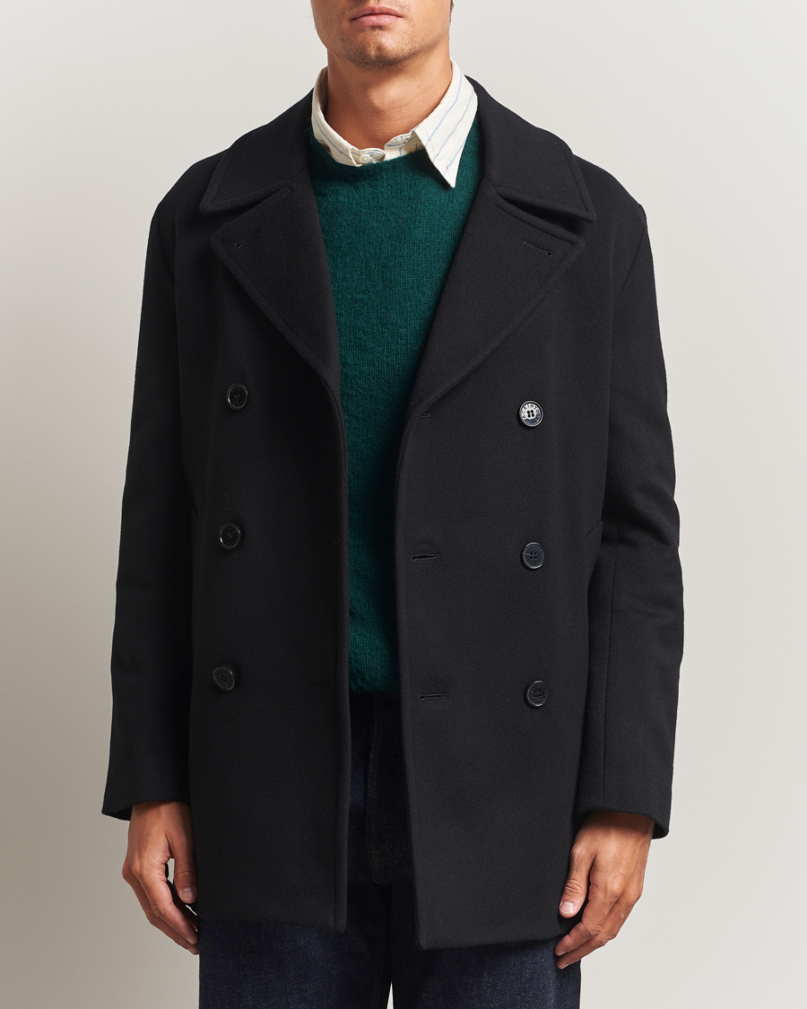 Uomini | Giacche | Mackintosh | Dalton Wool/Cashmere Peacoat Black
