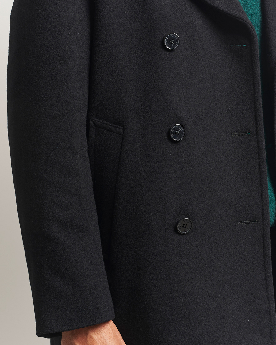 Uomini | Giacche | Mackintosh | Dalton Wool/Cashmere Peacoat Black
