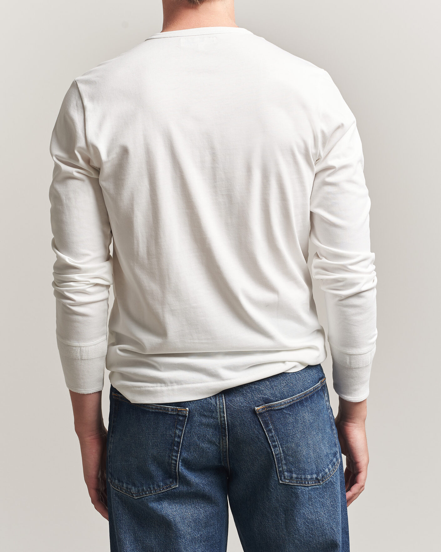 Uomini | T-shirt | Merz b. Schwanen | Classic Fit Sturdy Organic Cotton Henley White