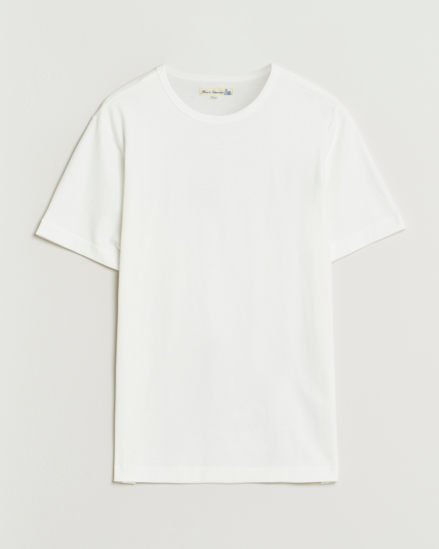 Uomini | T-shirt | Merz b. Schwanen | Classic Fit Sturdy T-Shirt White