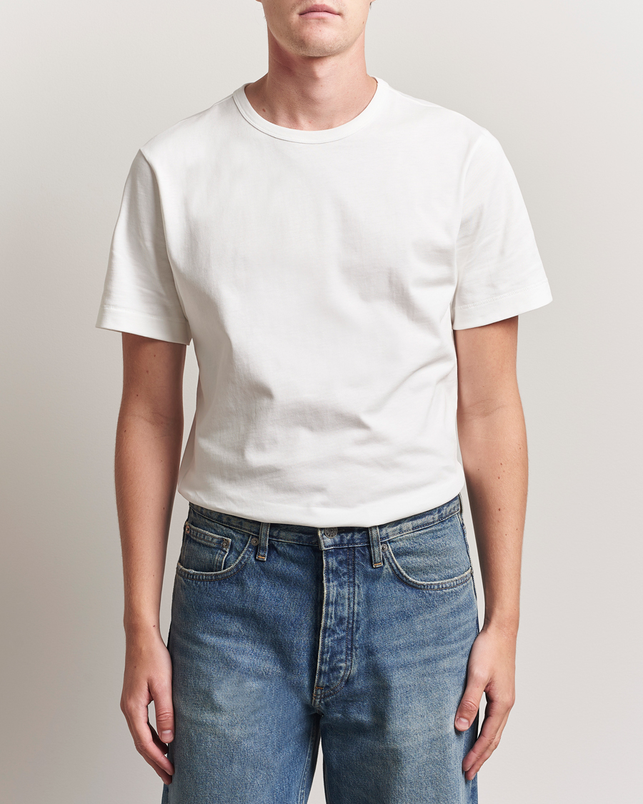 Uomini | T-shirt | Merz b. Schwanen | Classic Fit Sturdy T-Shirt White
