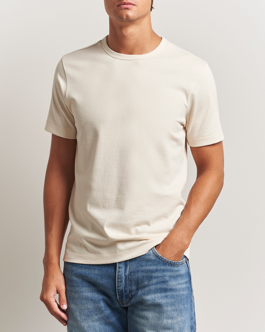 Uomini | T-shirt | Merz b. Schwanen | Classic Fit Sturdy T-Shirt Nature