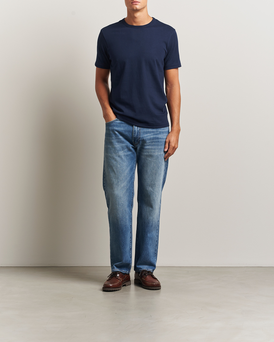 Uomini | T-shirt | Merz b. Schwanen | Classic Fit Sturdy T-Shirt Ink Blue