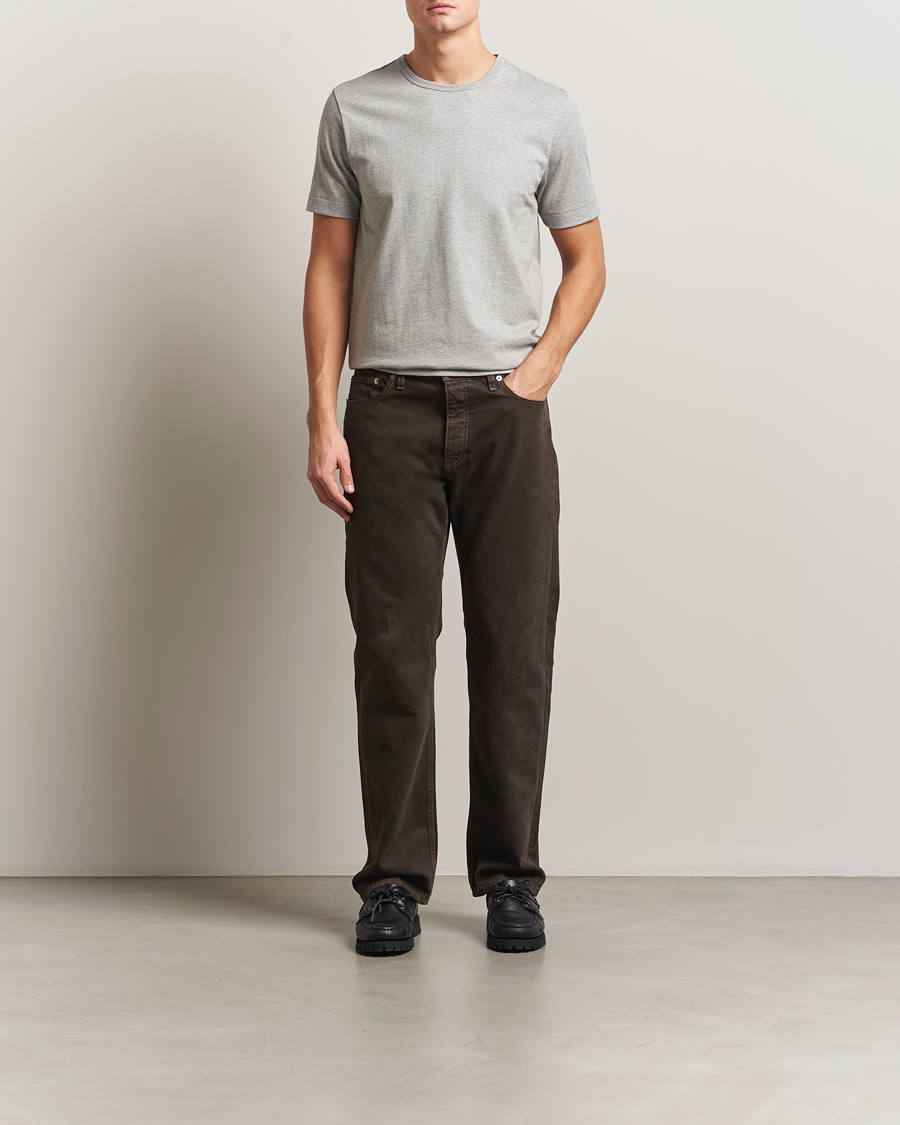 Uomini | T-shirt | Merz b. Schwanen | Classic Fit Sturdy T-Shirt Grey Melange