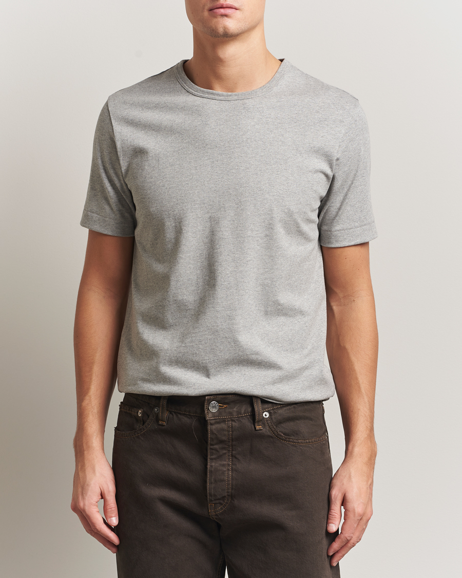 Uomini | T-shirt | Merz b. Schwanen | Classic Fit Sturdy T-Shirt Grey Melange