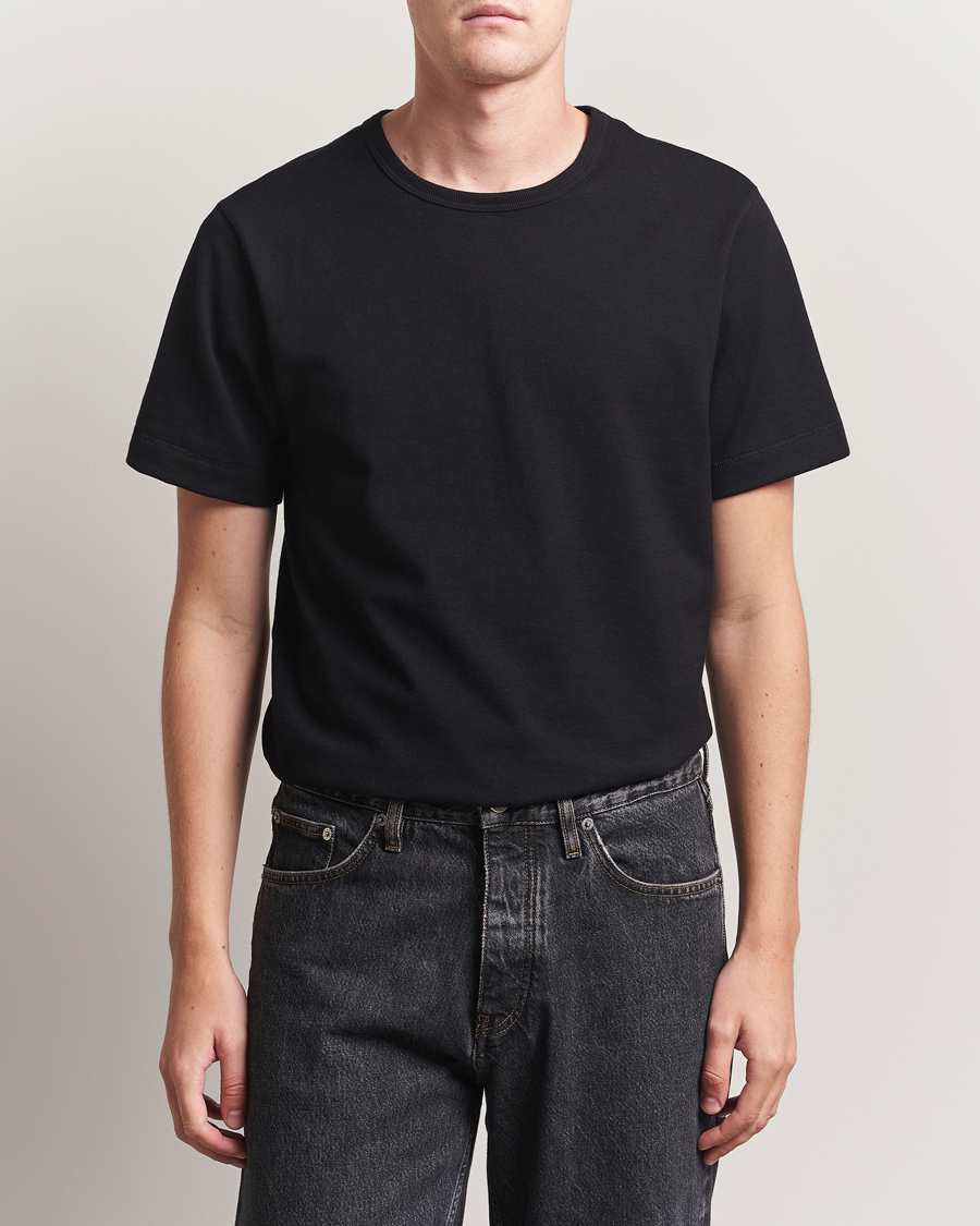 Uomini | T-shirt | Merz b. Schwanen | Classic Fit Sturdy T-Shirt Black