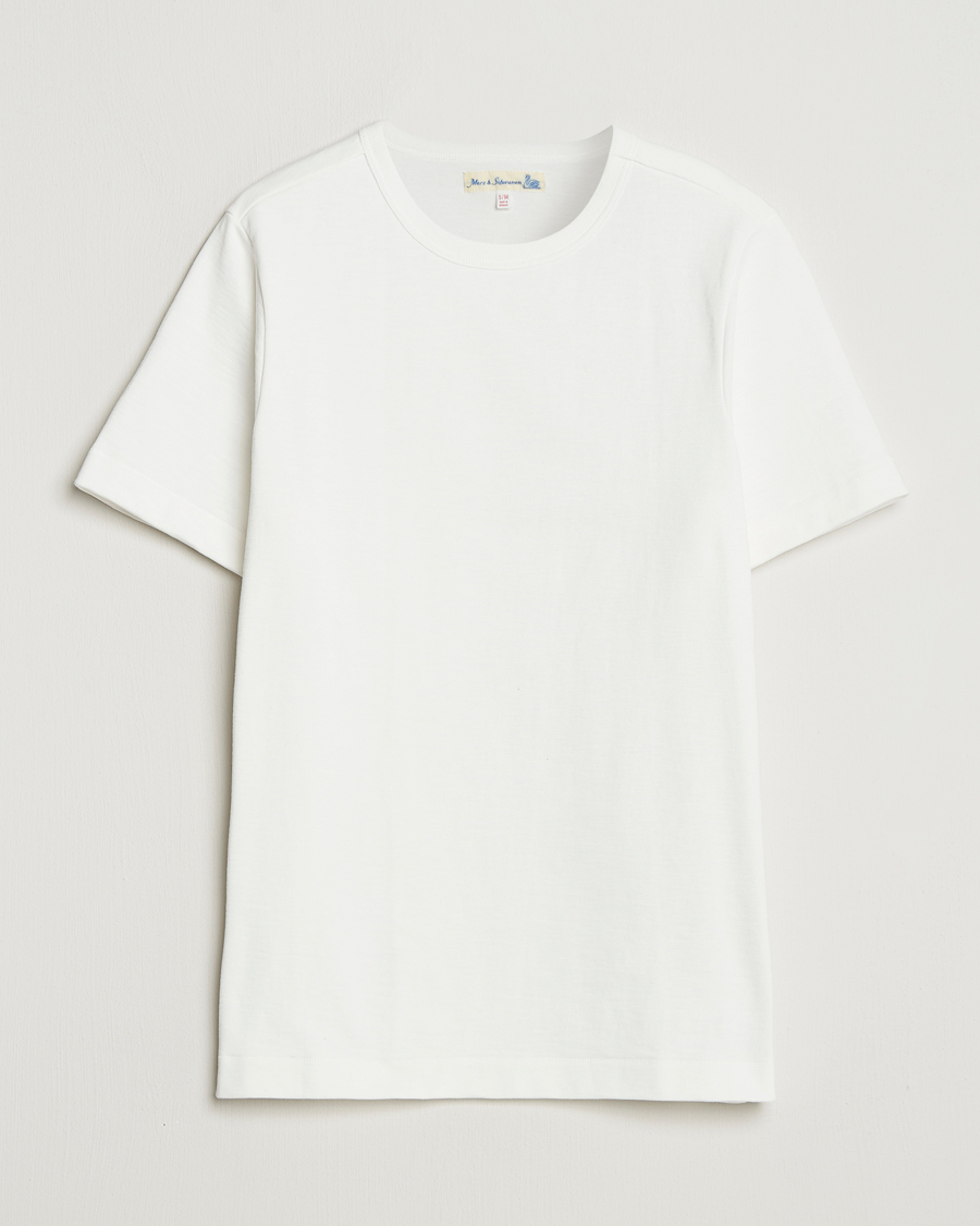 Uomini | T-shirt | Merz b. Schwanen | Relaxed Fit Loopwheeled Heavy T-Shirt White