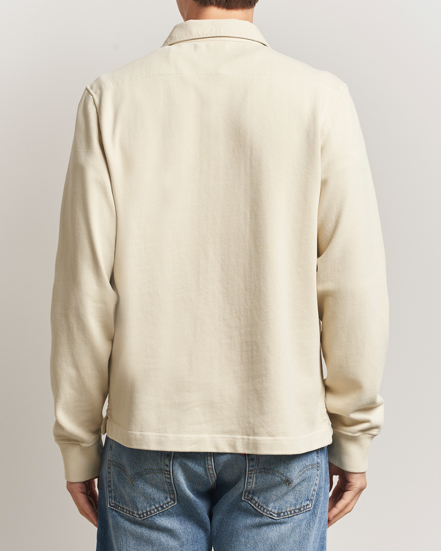Uomini | Maglieria | Merz b. Schwanen | Relaxed Fit Vintage Cotton Rugby Shirt Nature