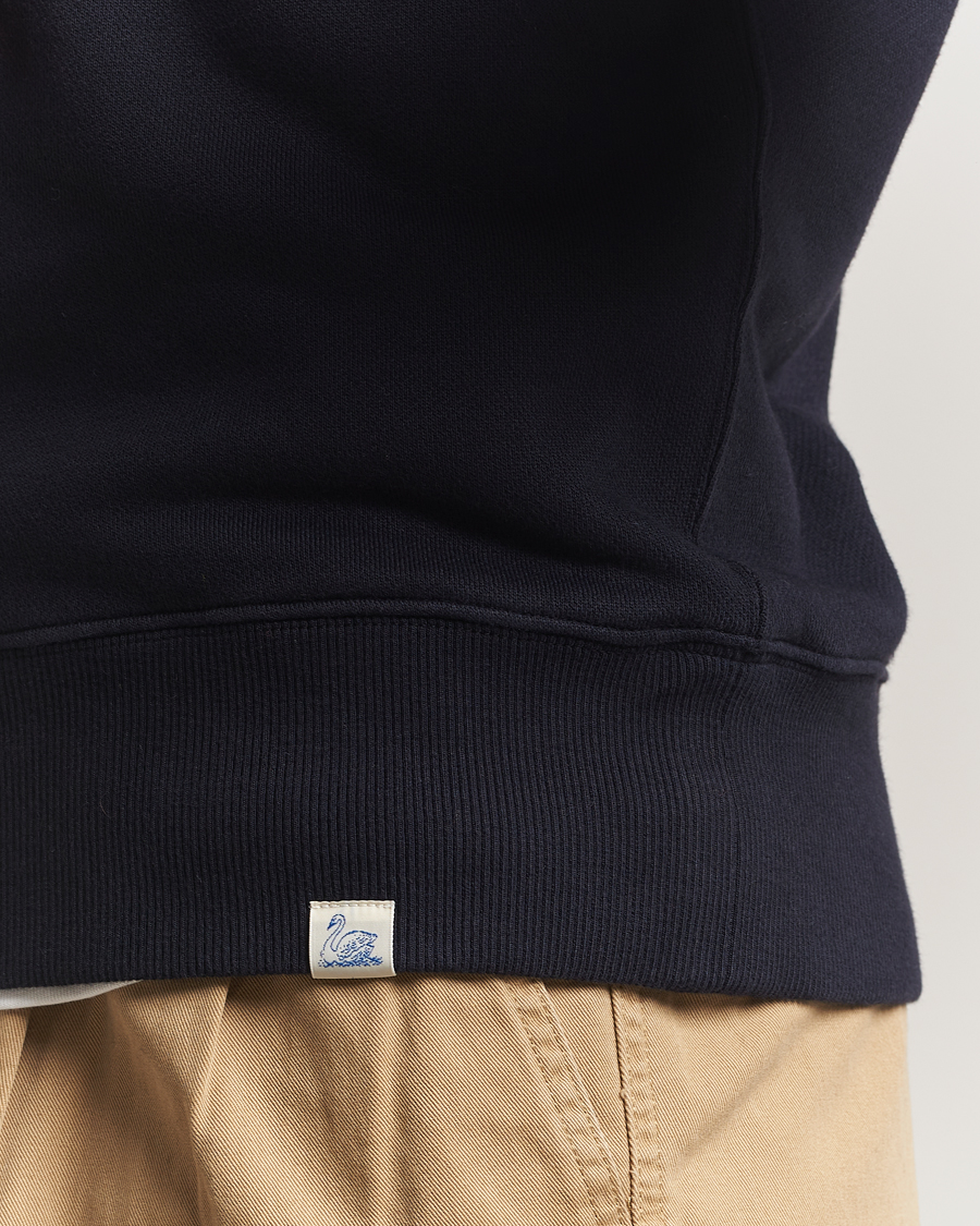 Uomini | Maglieria | Merz b. Schwanen | Relaxed Fit Vintage Cotton Sweatshirt Dark Navy