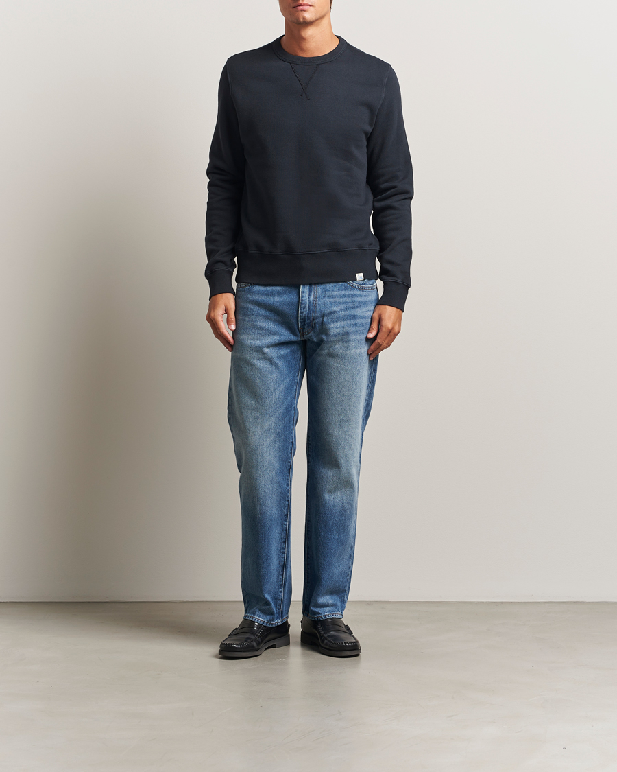 Uomini | Maglieria | Merz b. Schwanen | Relaxed Fit Vintage Cotton Sweatshirt Charcoal