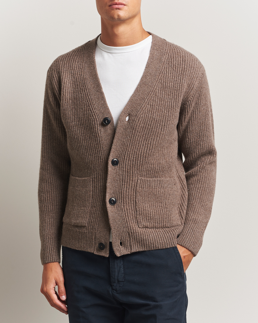 Uomini | Maglieria | Merz b. Schwanen | Merino/Cashmere Knitted Cardigan Grain