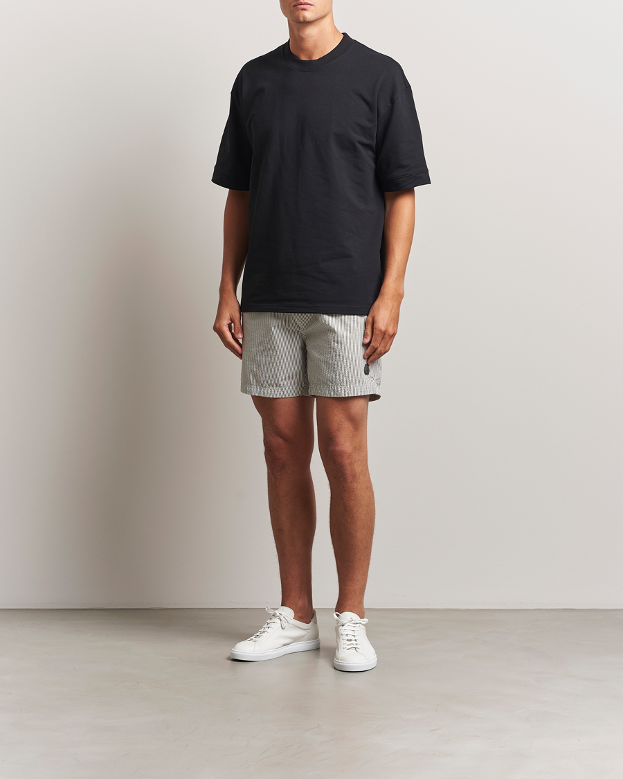 Uomini | Costumi da bagno | Sail Racing | Tornado Striped Swimshorts Green/White