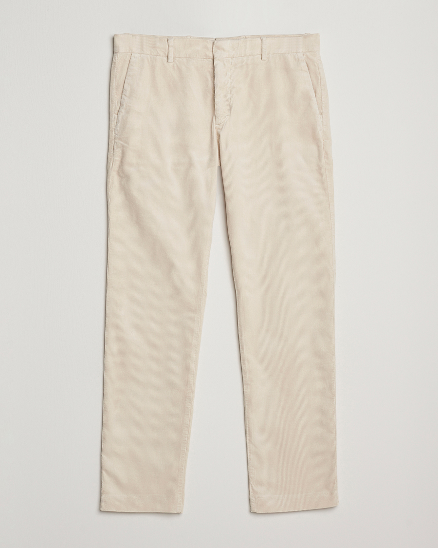 Uomini | Pantaloni | NN07 | Theo Regular Fit Corduroy Chinos Ivory