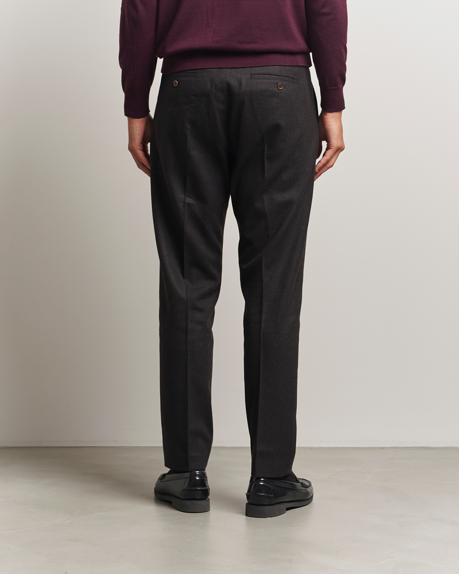 Uomini | Pantaloni | NN07 | Bill Wool Pleated Trousers Brown